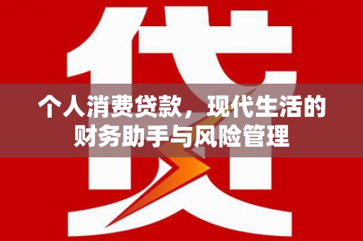 邓州个人消费贷款，现代生活的财务助手与风险管理