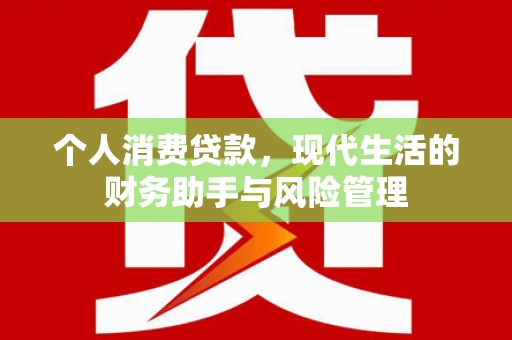 丰城个人消费贷款，现代生活的财务助手与风险管理