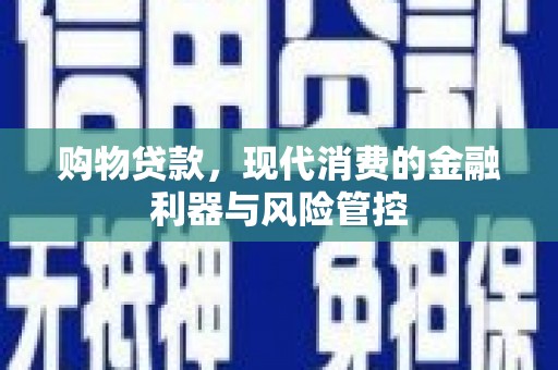 田林购物贷款，现代消费的金融利器与风险管控