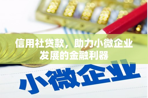 墨竹工卡信用社贷款，助力小微企业发展的金融利器