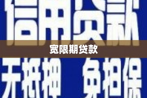 口湖宽限期贷款