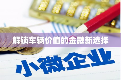迁安市解锁车辆价值的金融新选择